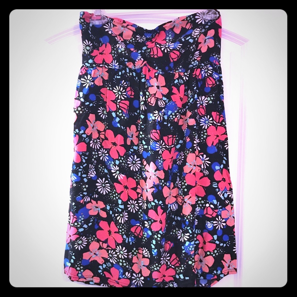 Strapless summer dress